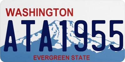 WA license plate ATA1955