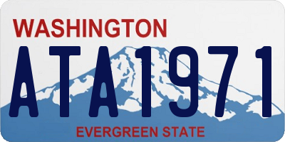 WA license plate ATA1971