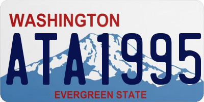 WA license plate ATA1995