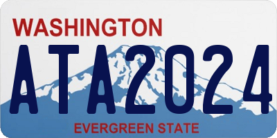 WA license plate ATA2024