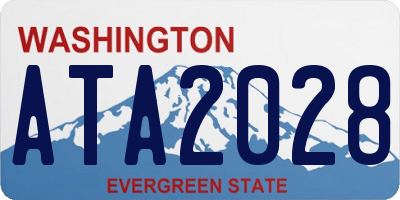 WA license plate ATA2028