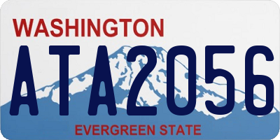 WA license plate ATA2056