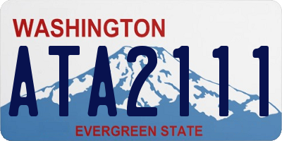 WA license plate ATA2111