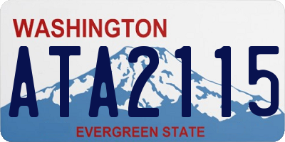 WA license plate ATA2115