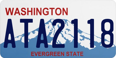 WA license plate ATA2118