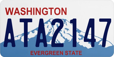 WA license plate ATA2147