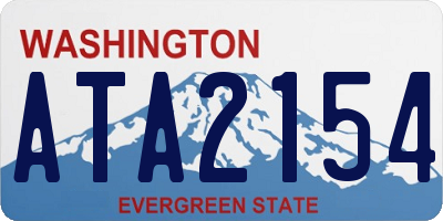 WA license plate ATA2154
