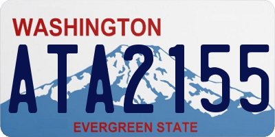 WA license plate ATA2155