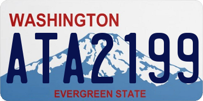 WA license plate ATA2199