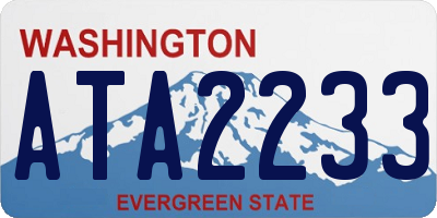 WA license plate ATA2233