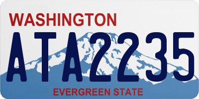 WA license plate ATA2235