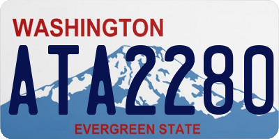 WA license plate ATA2280