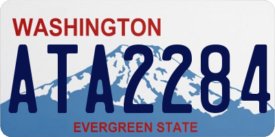 WA license plate ATA2284