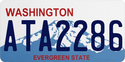 WA license plate ATA2286