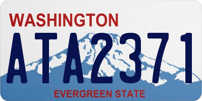 WA license plate ATA2371