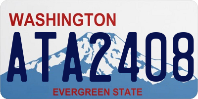 WA license plate ATA2408