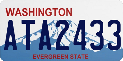 WA license plate ATA2433