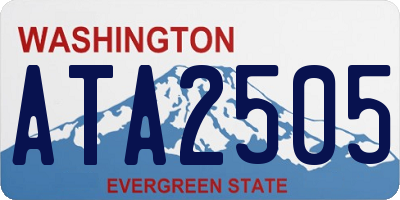 WA license plate ATA2505