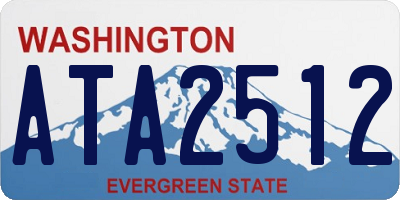 WA license plate ATA2512