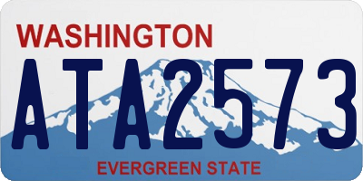 WA license plate ATA2573
