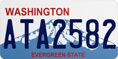 WA license plate ATA2582