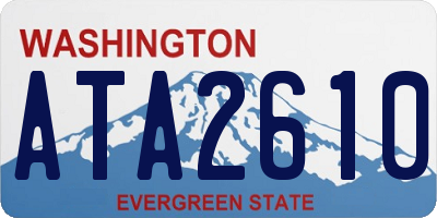 WA license plate ATA2610