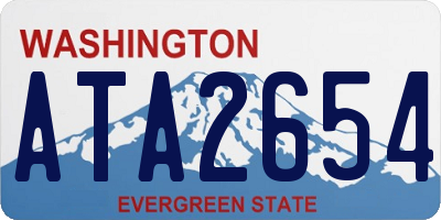 WA license plate ATA2654