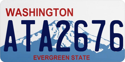 WA license plate ATA2676
