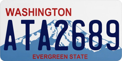 WA license plate ATA2689