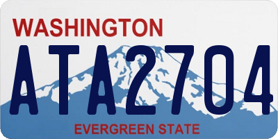 WA license plate ATA2704