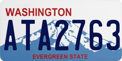 WA license plate ATA2763