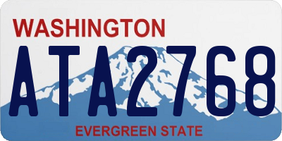 WA license plate ATA2768