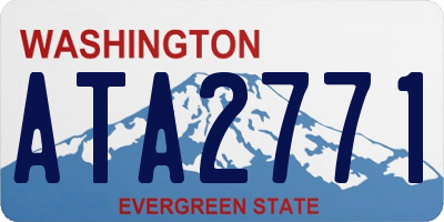 WA license plate ATA2771