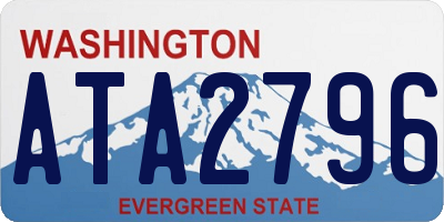 WA license plate ATA2796