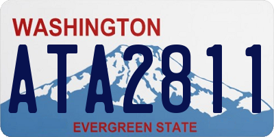 WA license plate ATA2811