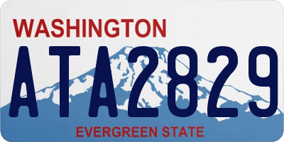 WA license plate ATA2829