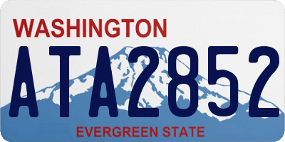 WA license plate ATA2852