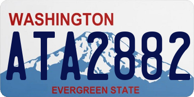 WA license plate ATA2882
