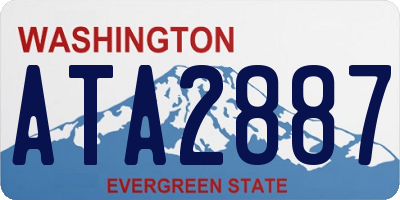 WA license plate ATA2887