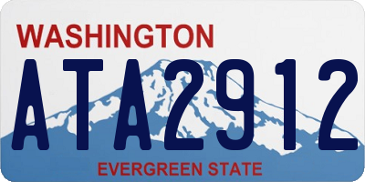 WA license plate ATA2912
