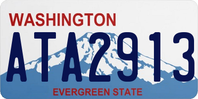 WA license plate ATA2913