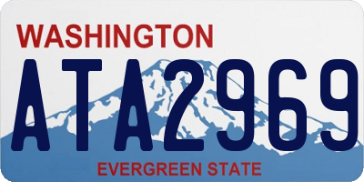 WA license plate ATA2969