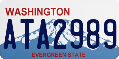 WA license plate ATA2989