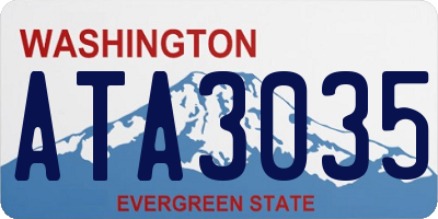WA license plate ATA3035