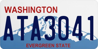 WA license plate ATA3041