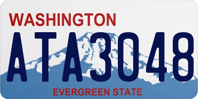 WA license plate ATA3048