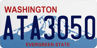 WA license plate ATA3050