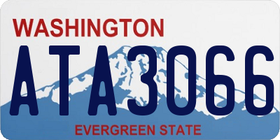 WA license plate ATA3066