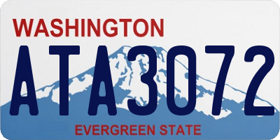 WA license plate ATA3072
