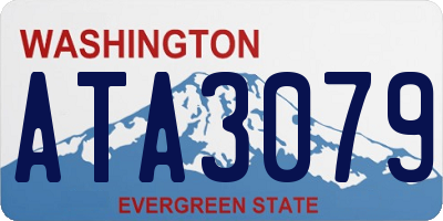 WA license plate ATA3079